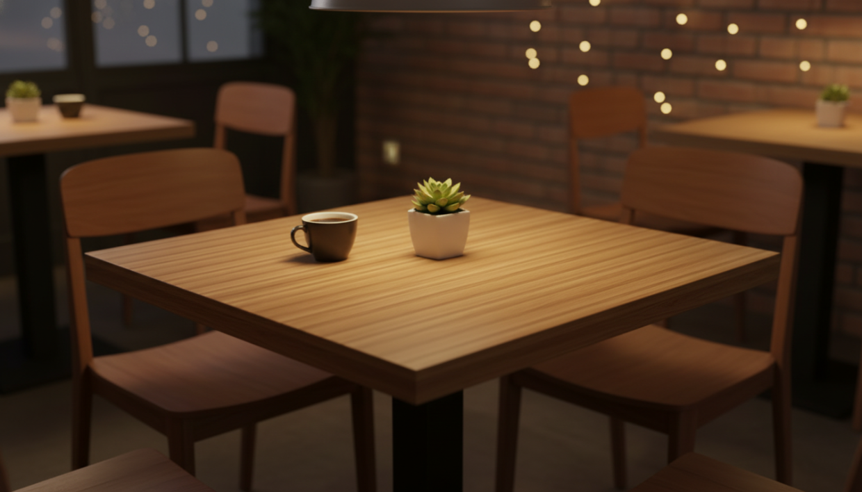 Столешница шпон дуба на основе ВЛАГОСТОЙКОГО МДФ (Квадратная) Дуб Коньяк_11