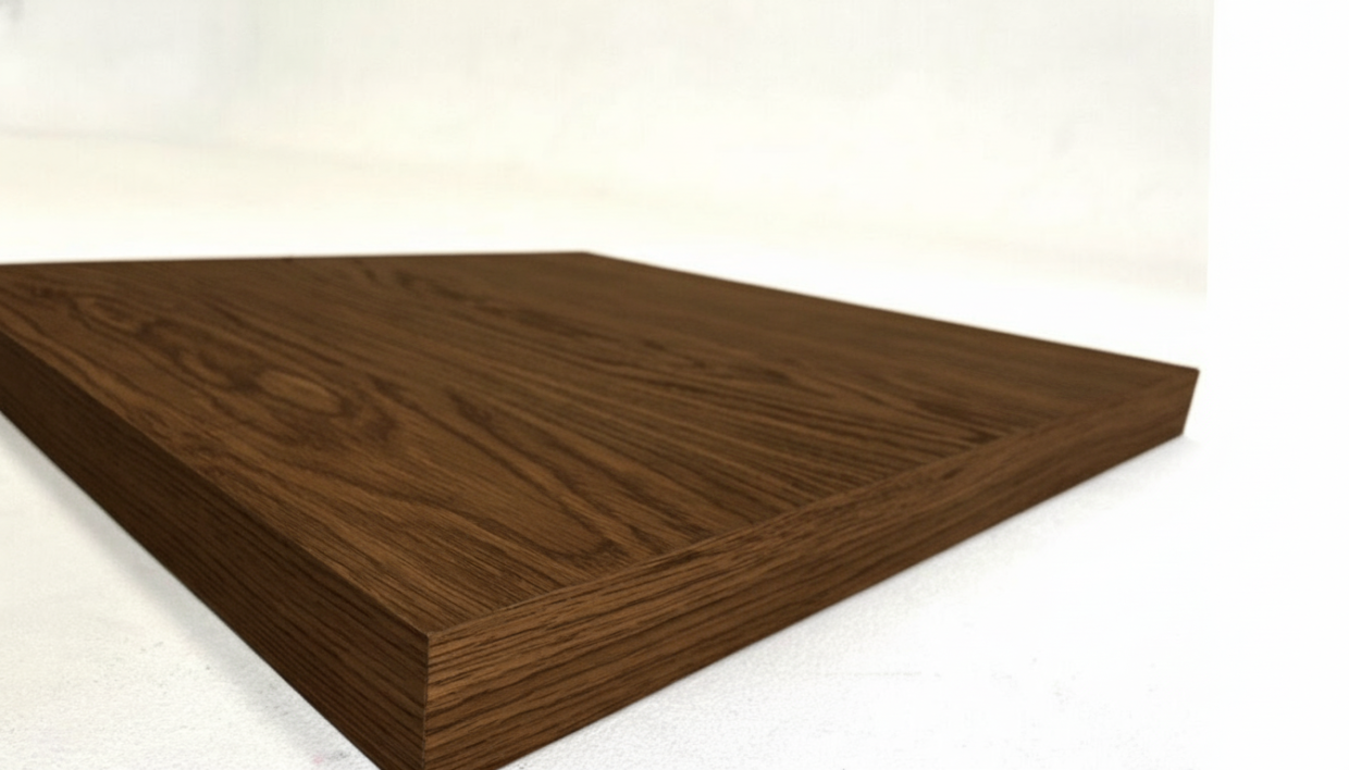 Столешница шпон дуба на основе ВЛАГОСТОЙКОГО МДФ (Квадратная)