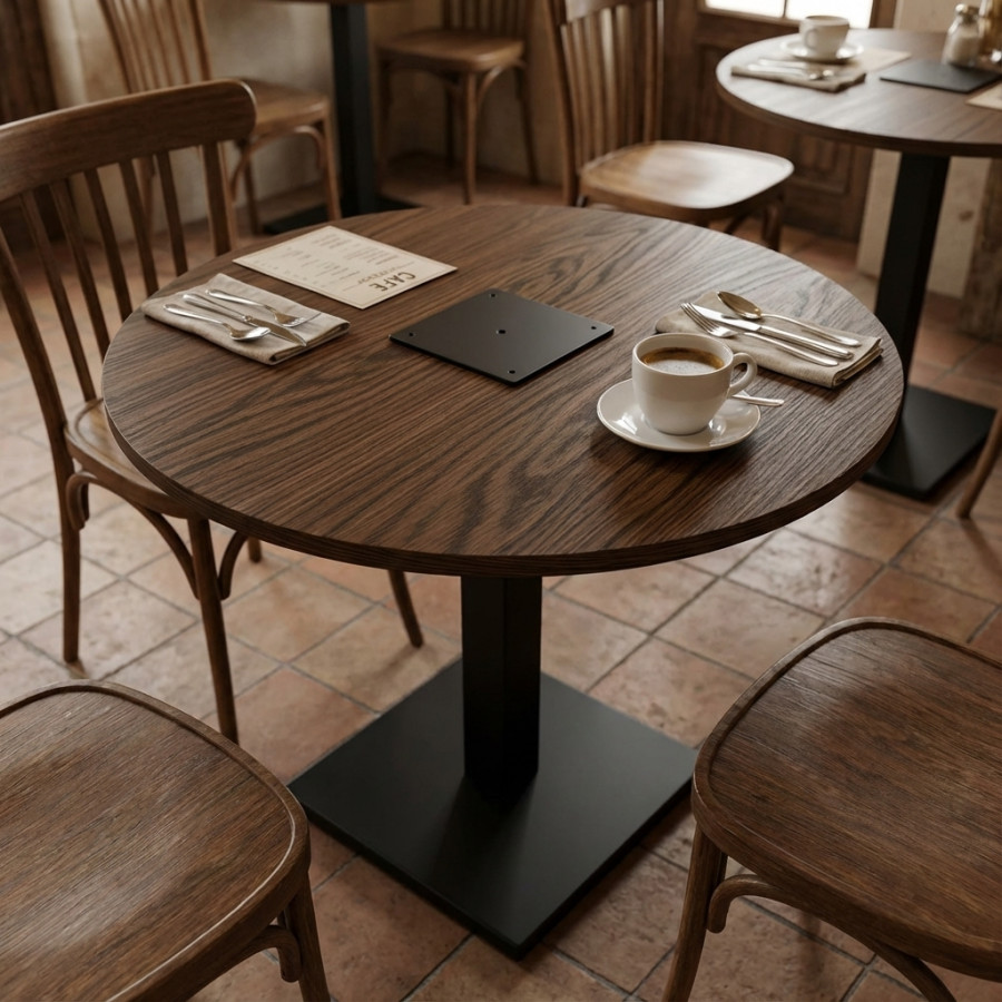 Столешница шпон дуба на основе ВЛАГОСТОЙКОГО МДФ (Круглая) Дуб Амстердам_9