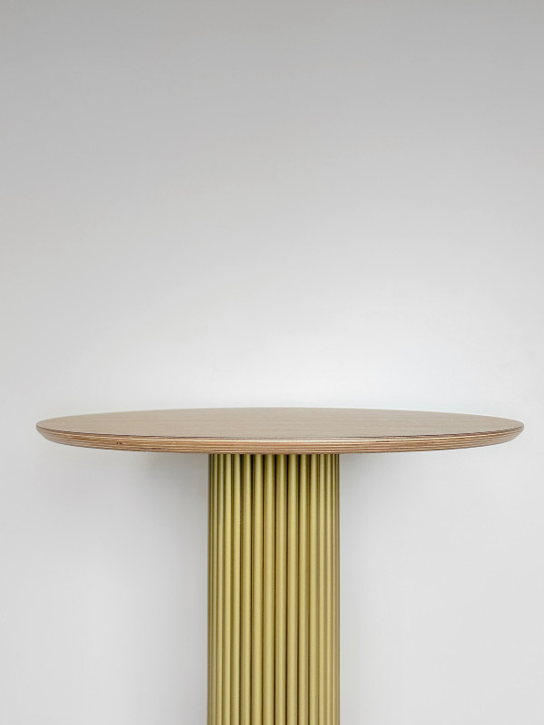 Столешница Фанера, диаметр 600, цвет - Дуб Рустик, натуральный торец