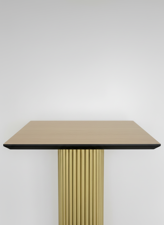 Столешница Фанера, 600х600, цвет - Дуб Рустик, черный торец